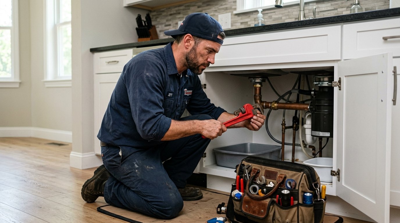Licensed Master Plumber Executing Overhead Repipe